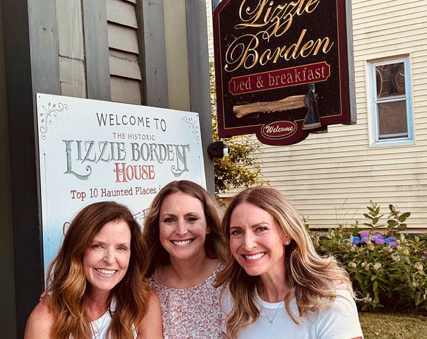 Lizzie Borden The Ghost Moms’ Julie, Liz and Emily.Credit: courtesy Ghost Moms