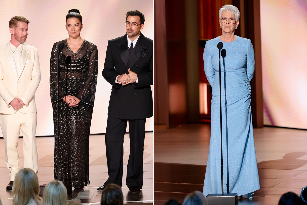 Macaulay Culkin, Annie Murphy and Daniel Levy; Jamie Lee Curtis Credit: Rich Polk/Variety via Getty (2)
