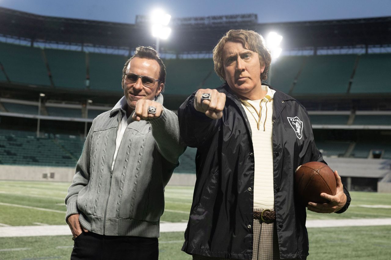 Madden Christian Bale and Nicolas Cage in ‘Madden’Credit: Amazon Prime studios