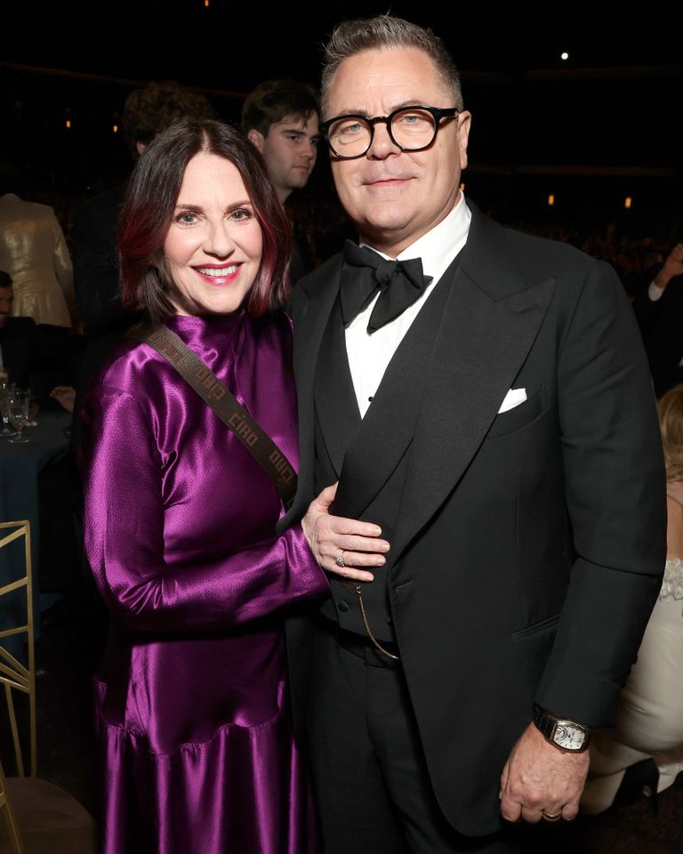 Megan Mullally and Nick OffermanCredit: Todd Williamson/NBC via Getty