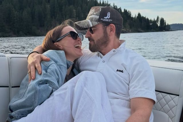 Nicole Brydon Bloom and Justin Theroux in a photo shared in July 2026Credit: Nicole Brydon Bloom/Instagram