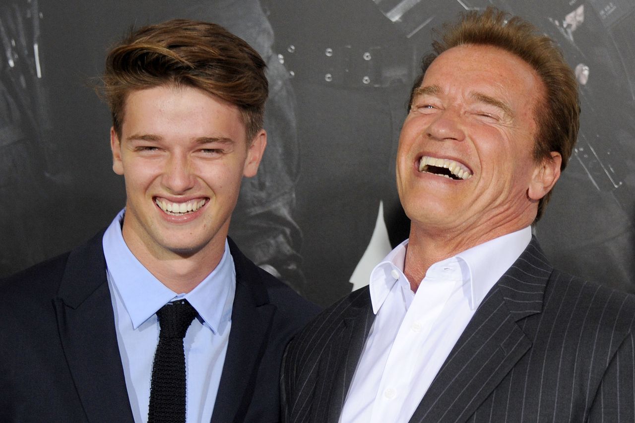 Arnold Schwarzenegger and son Patrick Schwarzenegger arrive at Los Angeles premiere of Arnold Schwarzenegger and son Patrick Schwarzenegger in 2012Credit: Gregg DeGuire/WireImage