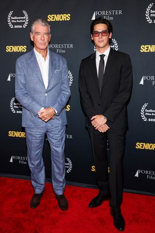 Pierce Brosnan and Paris Brosnan Pierce Brosnan and Paris Brosnan.Credit: Victoria Sirakova/Getty