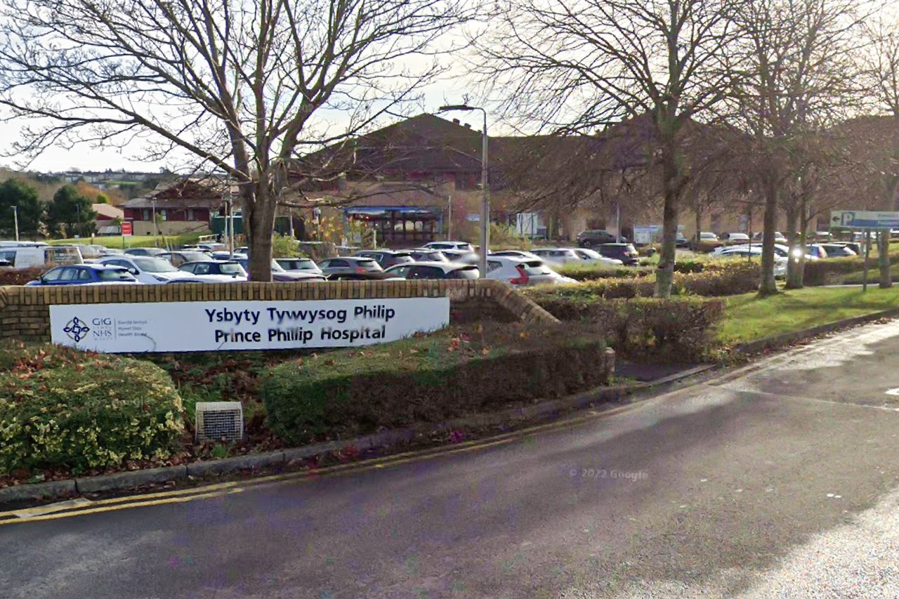 Prince Philip Hospital in Llanelli, CarmarthenshireCredit: Google Maps