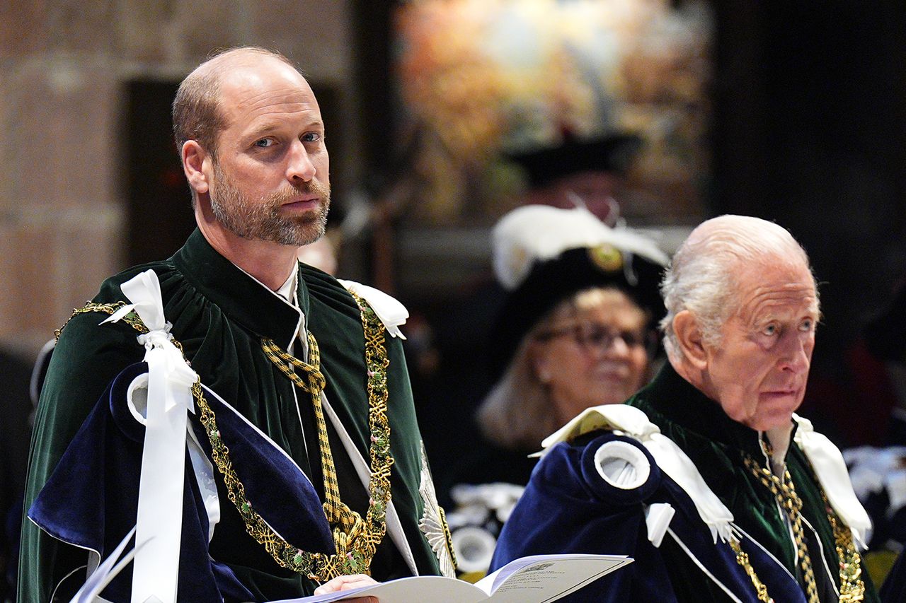 Prince William and King Charles attend the Thistle Service at St Giles’ Cathedral in Edinburgh, Scotland, on July 1, 2026Credit: Aaron Chown - WPA Pool/Getty