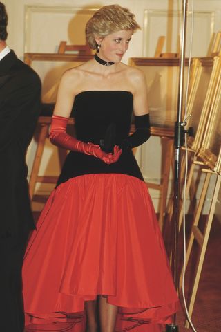 Princess Diana attends the America’s Cup Ball at Grosvenor House in London on Sept. 19, 1986Credit: Jayne Fincher/Princess Diana Archive/Getty