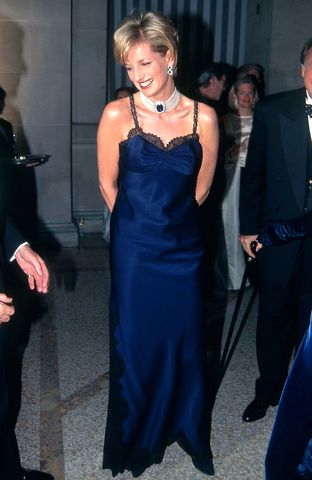Princess Diana attends the Met Gala at the Metropolitan Museum of Art in N.Y.C. on Dec. 9, 1996Credit: Patrick McMullan via Getty