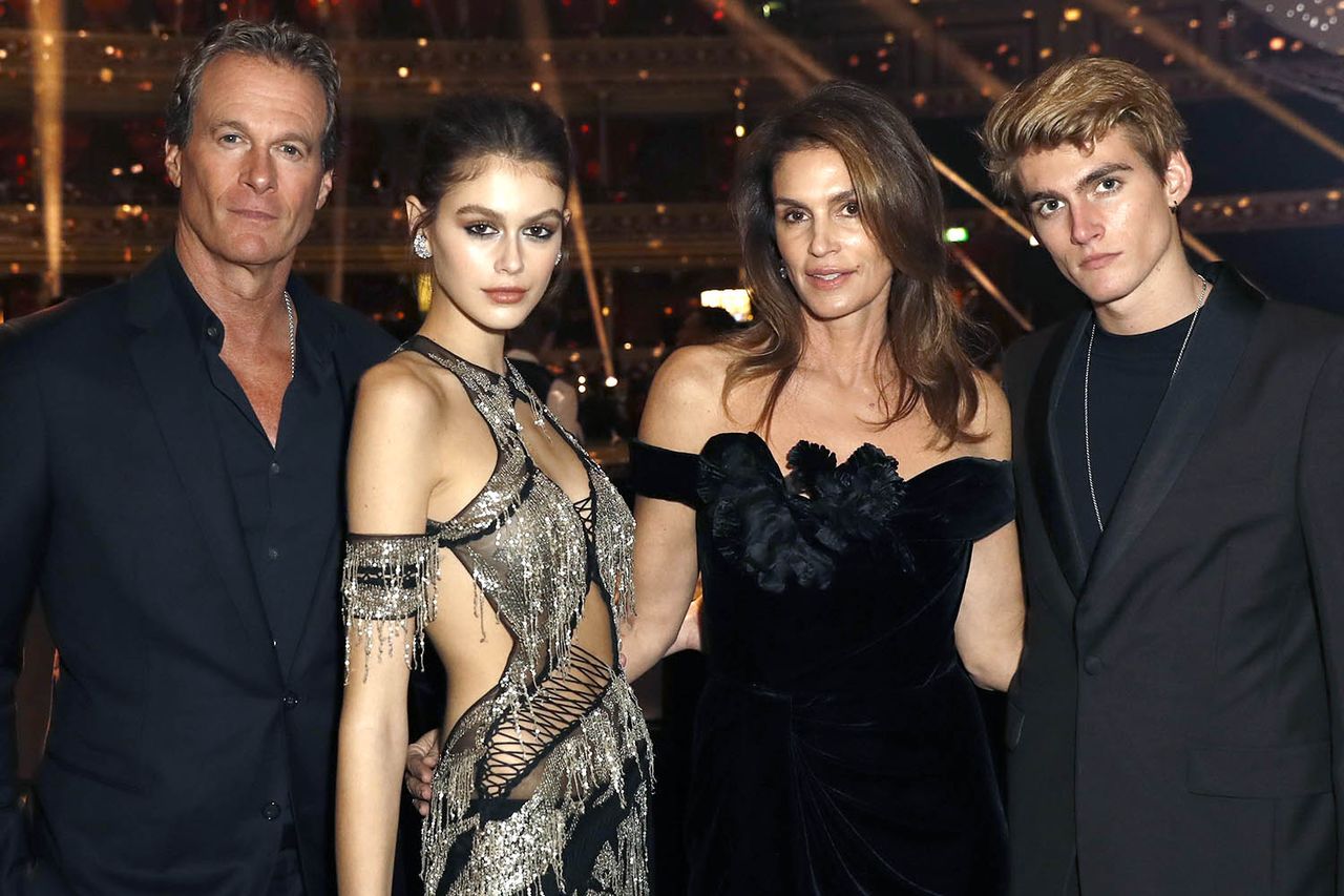Rande Gerber, Kaia Gerber, Cindy Crawford and Presley Gerber in 2018Credit: John Phillips/BFC/Getty