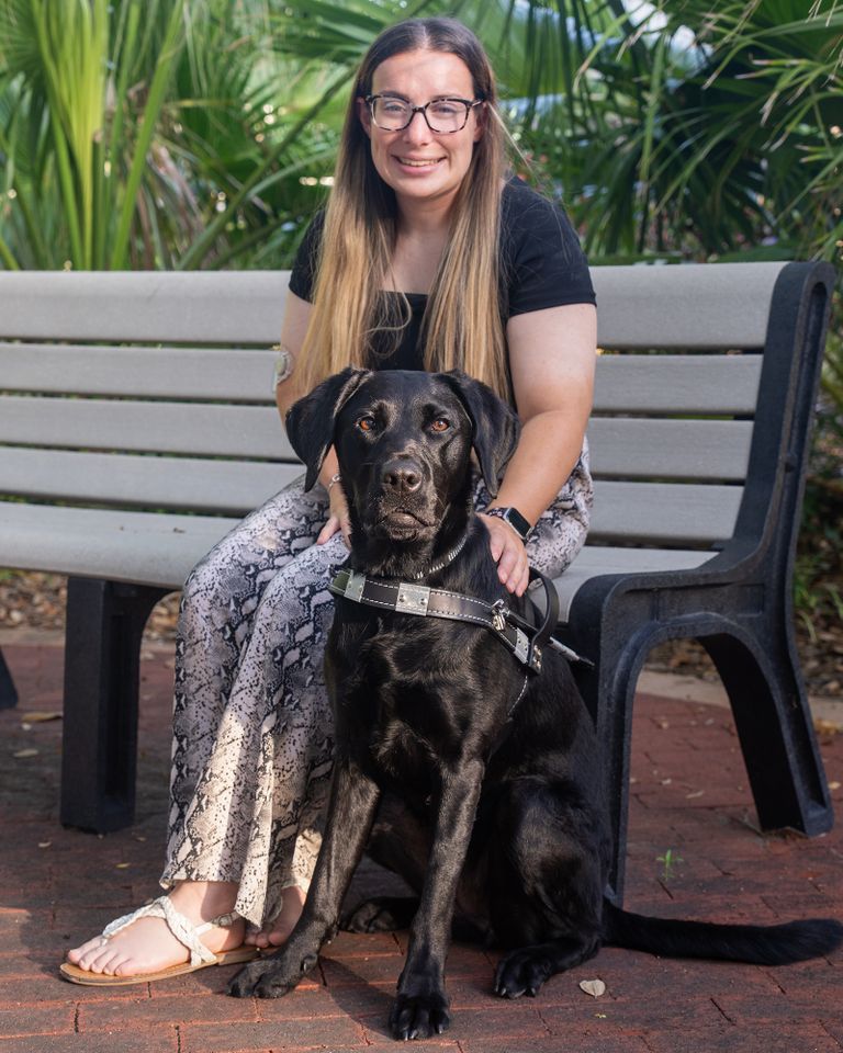 Rebecca Pacter and Bear Pacter and BearCredit: Dogs Inc.