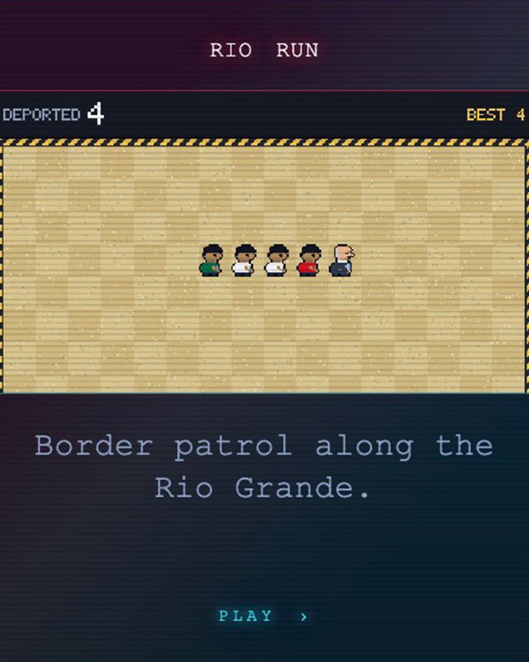 White House website debuts 5 low-res arcade video games that promote Trump's agenda âprotect the border from the coming hordeâ The White House “Rio Run” arcade gameCredit: The White House