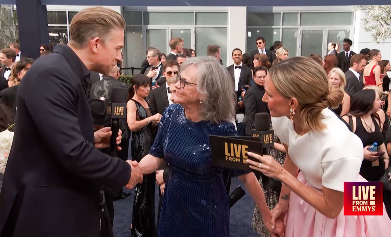 Sally Field, Charlie Hunnam, and Keltie Knight Emmys 2026 Credit: E!
