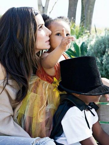 Sandra Bullock Shares Rare Photos with Kids Sandra Bullock with her kids Laila and LouisCredit: Sandra Bullock/Instagram