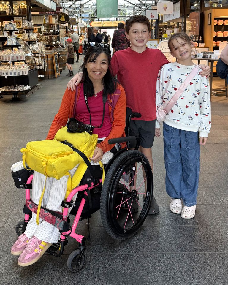Doctor Paralyzed After Mountain Fall Returns to Practicing Medicine 2 Years Later: ‘I Feel Whole Again’ - Shirlee Xie Shirlee Xie with her familyCredit: Shirlee Xie