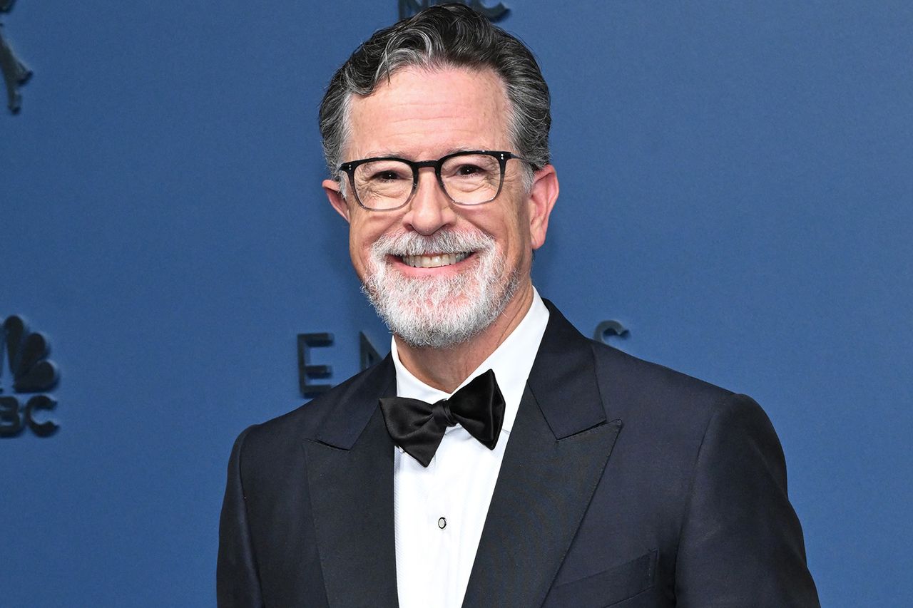 US comedian and writer Stephen Colbert arrives for the 78th Primetime Emmy Awards at the Peacock Theatre at LA Live in Los Angeles on September 14, 2026. Credit: LISA O'CONNOR / AFP via Getty