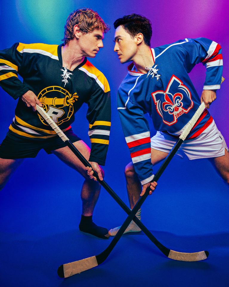 TROY IWATA TO JOIN THE COMPANY OF HEATED RIVALRY: THE UNAUTHORIZED MUSICAL PARODY AS SHANE HOLLANDER Jay Armstrong Johnson and Troy Iwata in a promo photo for ‘Heated Rivalry: The Unauthorized Musical Parody’Credit: Austin Ruffer
