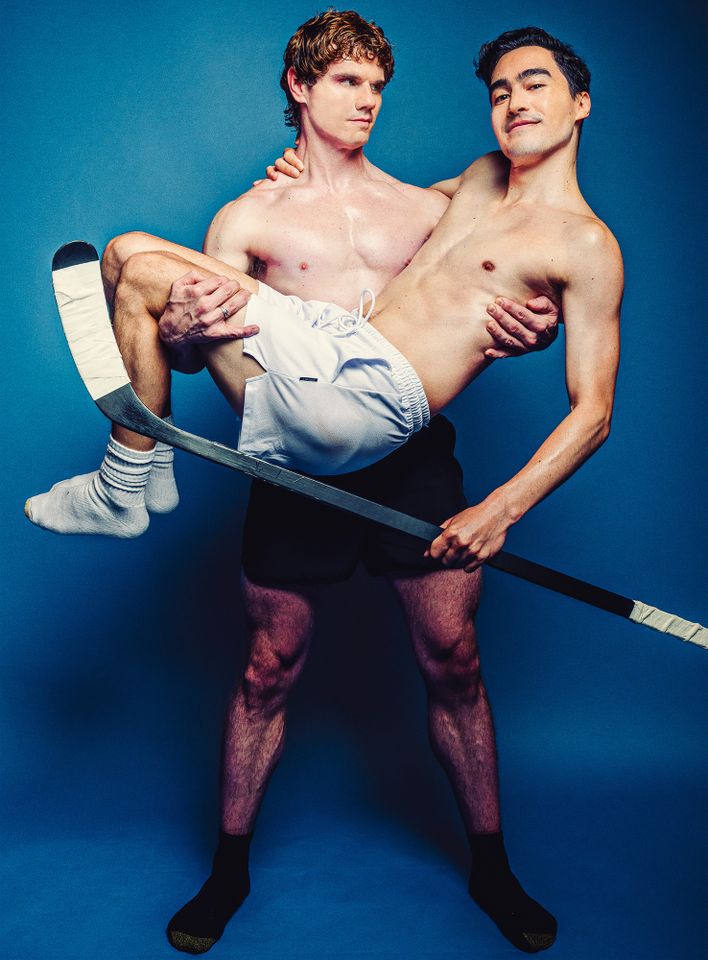 TROY IWATA TO JOIN THE COMPANY OF HEATED RIVALRY: THE UNAUTHORIZED MUSICAL PARODY AS SHANE HOLLANDER Jay Armstrong Johnson and Troy Iwata in a promo photo for ‘Heated Rivalry: The Unauthorized Musical Parody’Credit: Austin Ruffer