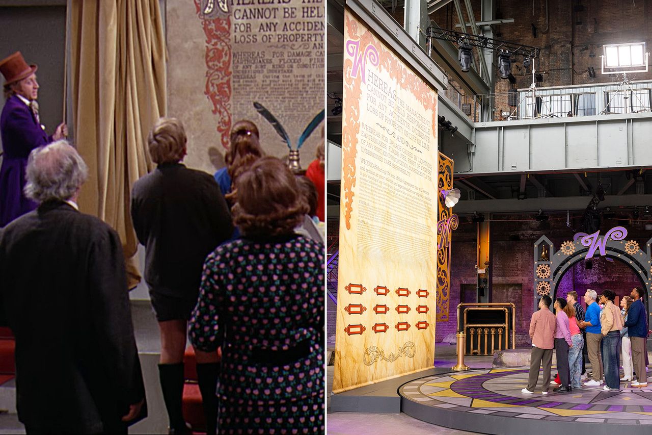 Willy Wonka & the Chocolate Factory; Everett, James, Hunter, Bill, Shawn, Bryce, Taylor, Garrison, Tatum, Marcy, Jackson, Ray in episode 101 of Wonka's The Golden Ticket ‘Willy Wonka’; ‘Wonka’s the Golden Ticket’Credit: Warner Bros; Remco Jansen/Netflix