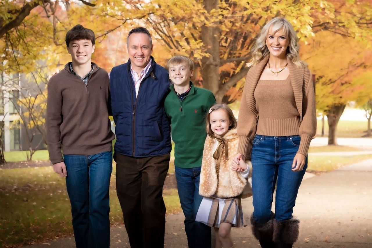 Sara Botkin with family Botkin with her husband and three children.Credit: Harry Giglio