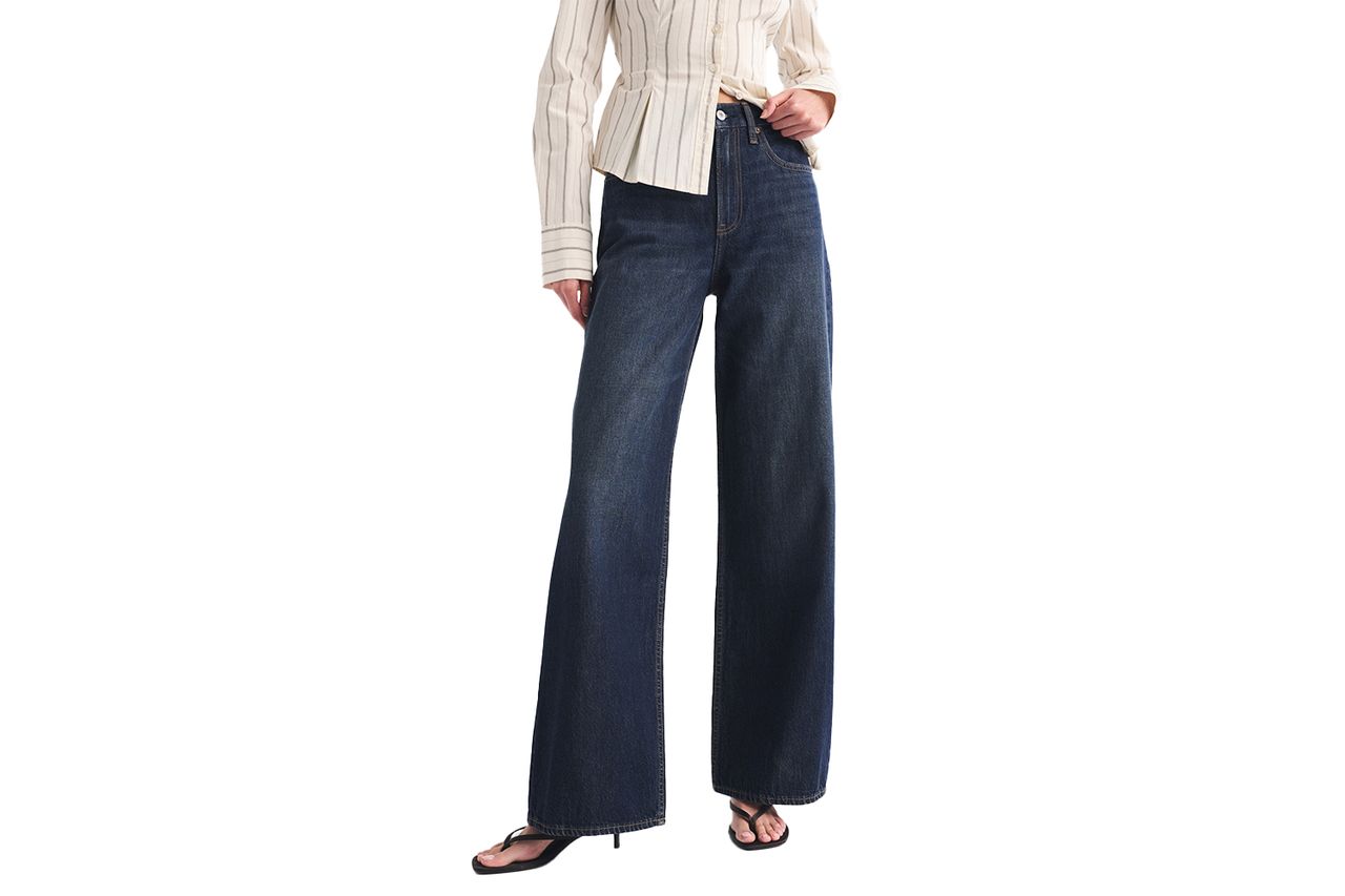 abercrombie and fitch high rise wide leg jean Credit: Abercrombie & Fitch