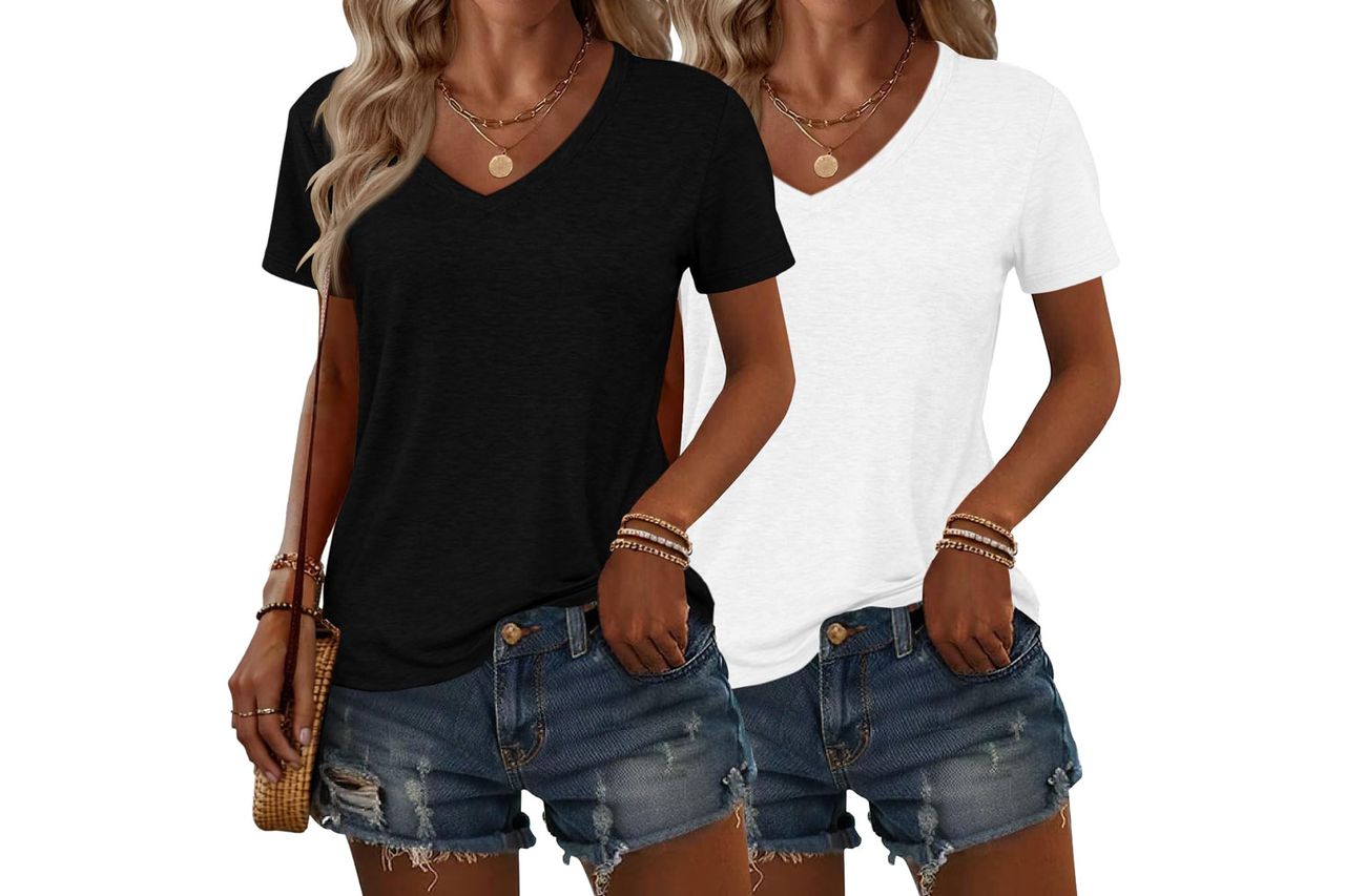 Amazon AIZHINENG 2 Pack Womens Summer Tops Credit: Amazon