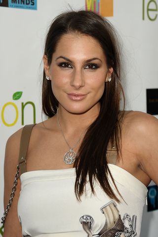 Ashley Dupre attends the Lemon Basket restaurant grand opening on May 11, 2011 in West Hollywood, California.Credit: Jason LaVeris/Getty