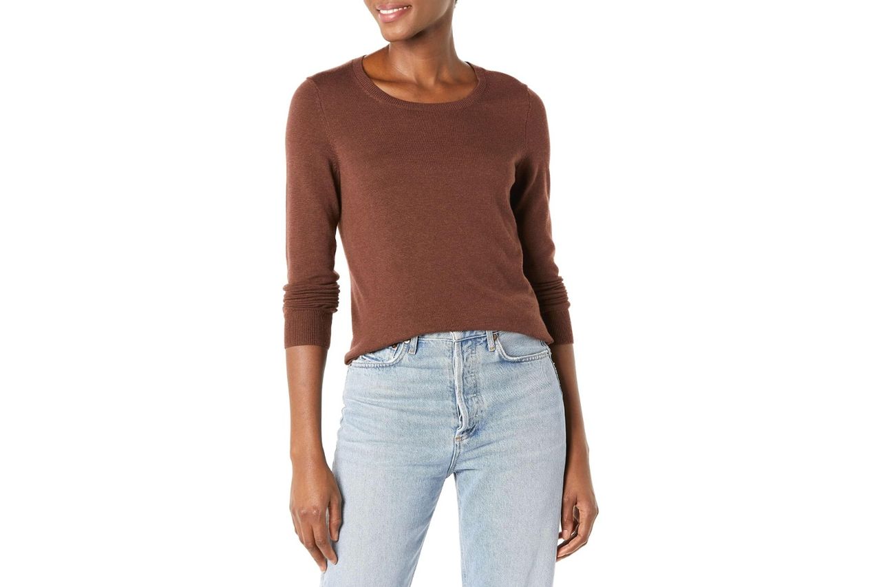 Amazon Essentials Lightweight Crewneck Sweater Credit: Amazon