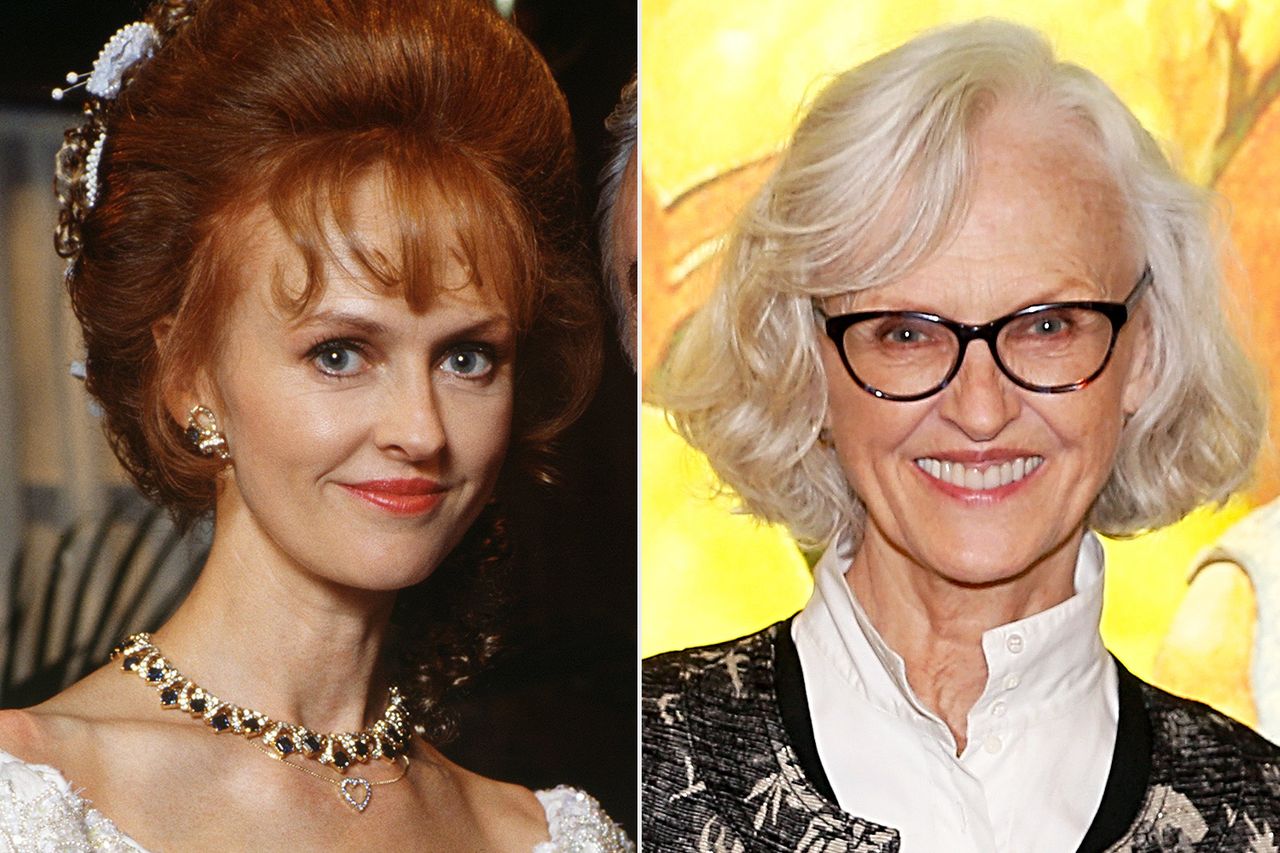 All My Children, WATN, Where are they now, Jill Larsen From left: Jill Larson as Opal Cortlandt on ‘All My Children’ in 1990; Jill Larson attends the premiere of Amazon Studios’ ‘The Manor’ at the Alamo Drafthouse Cinema in N.Y.C. on Oct. 6, 2021Credit: Ann Limongello/Disney General Entertainment Content via Getty; Dominik Bindl/Getty