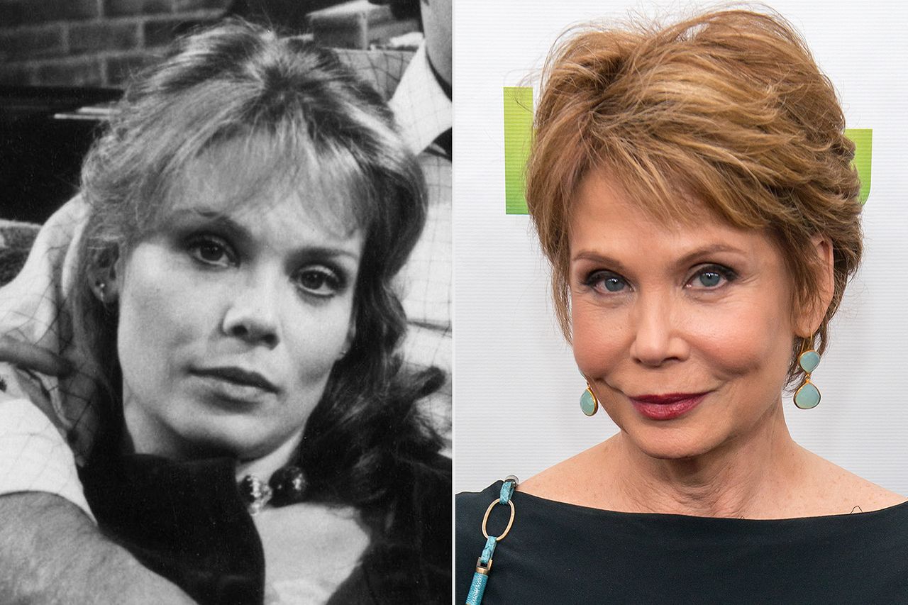 All My Children, WATN, Where are they now, Julia Barr From left: Julia Barr as Brooke English on ‘All My Children’ in 1979; Julia Barr attends the ‘All My Children’ and ‘One Life to Live’ premiere at the Jack H. Skirball Center for the Performing Arts in N.Y.C. on April 23, 2013Credit: ABC Photo Archives/Disney General Entertainment Content via Getty; Michael Stewart/WireImage