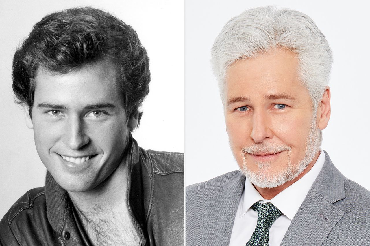 All My Children, WATN, Where are they now, Michael E. Knight From left: Michael E. Knight as Tad Martin on ‘All My Children’ in 1984; Michael E. Knight as Martin Grey on ‘General Hospital’ in 2022Credit: ABC Photo Archives/Disney General Entertainment Content via Getty; Ricky Middlesworth/ABC via Getty