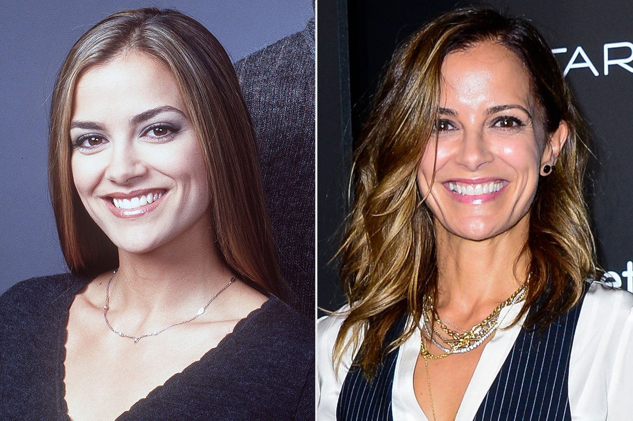 All My Children, WATN, Where are they now, Rebecca Budig From left: Rebecca Budig as Hayden Barnes on ‘All My Children’; Rebecca Budig attends the Adopt Together Baby Ball Gala in Los Angeles on Oct. 15, 2022Credit: Steve Fenn/Disney General Entertainment Content via Getty; Ray Tamarra/Soul B Photos/Shutterstock