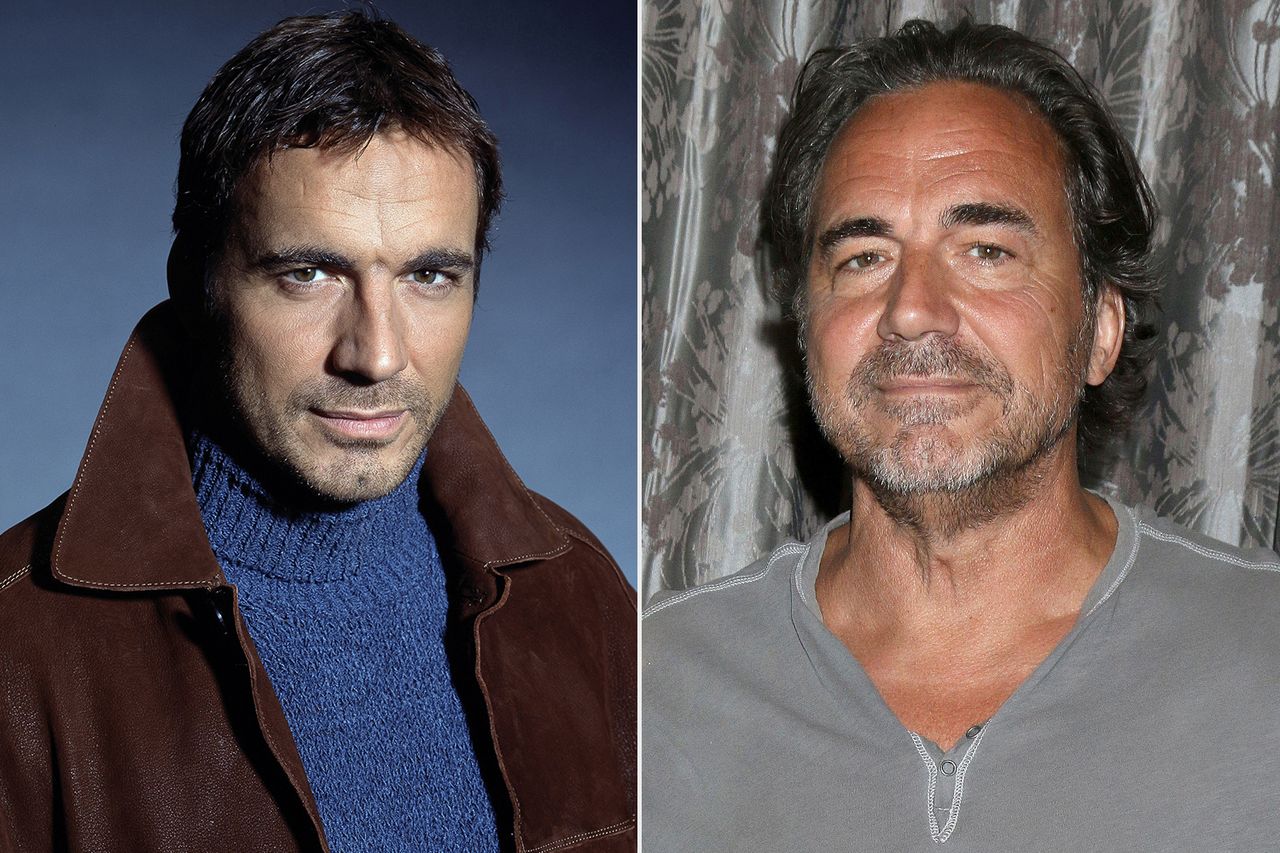 All My Children, WATN, Where are they now, Thorsten Kaye From left: Thorsten Kaye as Zach Slater on ‘All My Children’; Thorsten Kaye attends ‘The Bold and the Beautiful’ fan luncheon at the Burbank Marriott in Burbank, Calif., on Aug. 6, 2023Credit: ABC/Courtesy Everett; Kathy Hutchins/Alamy