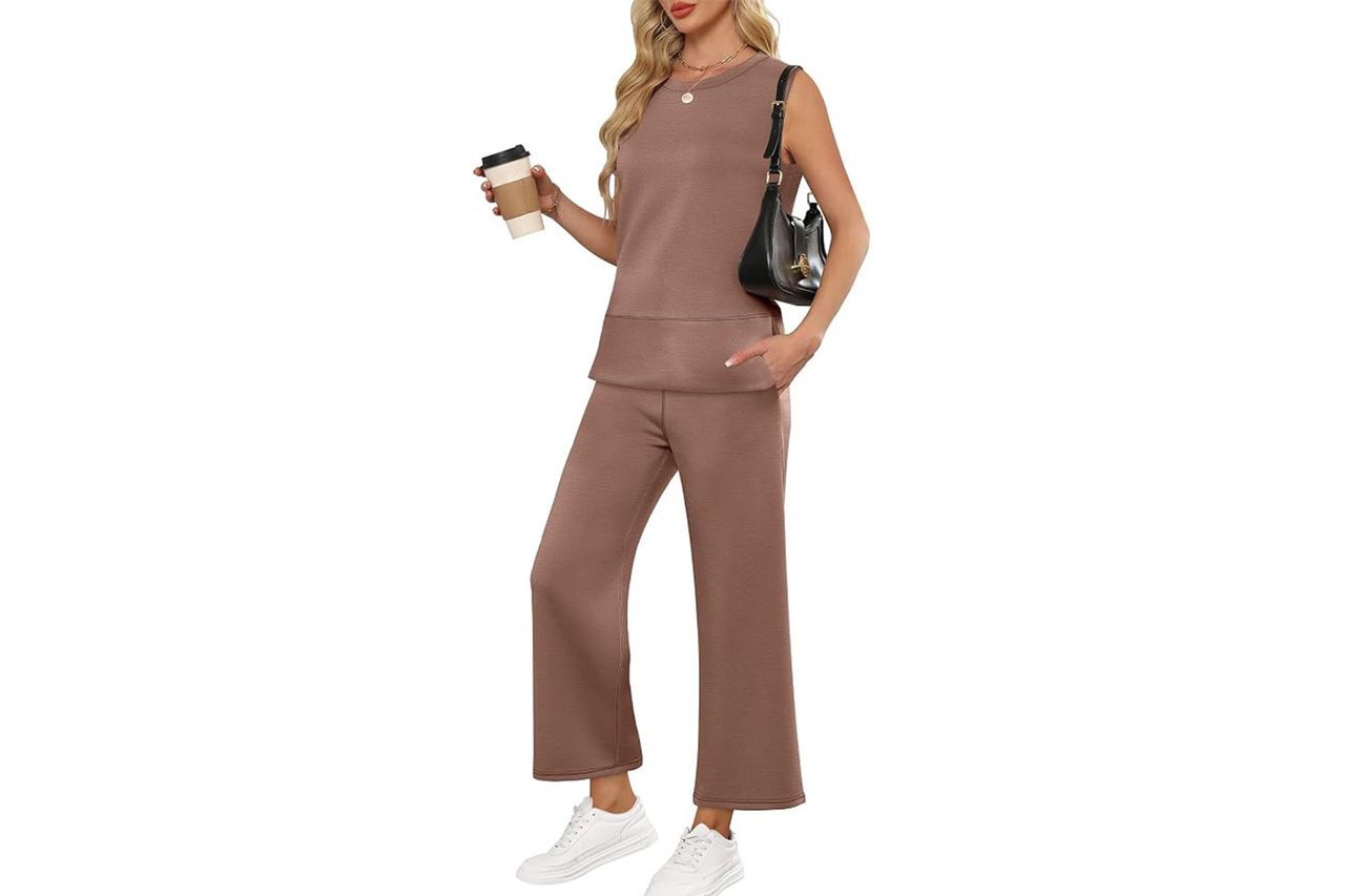 anrabess 2 Piece Sets Travel Airport Outfits Credit: Amazon