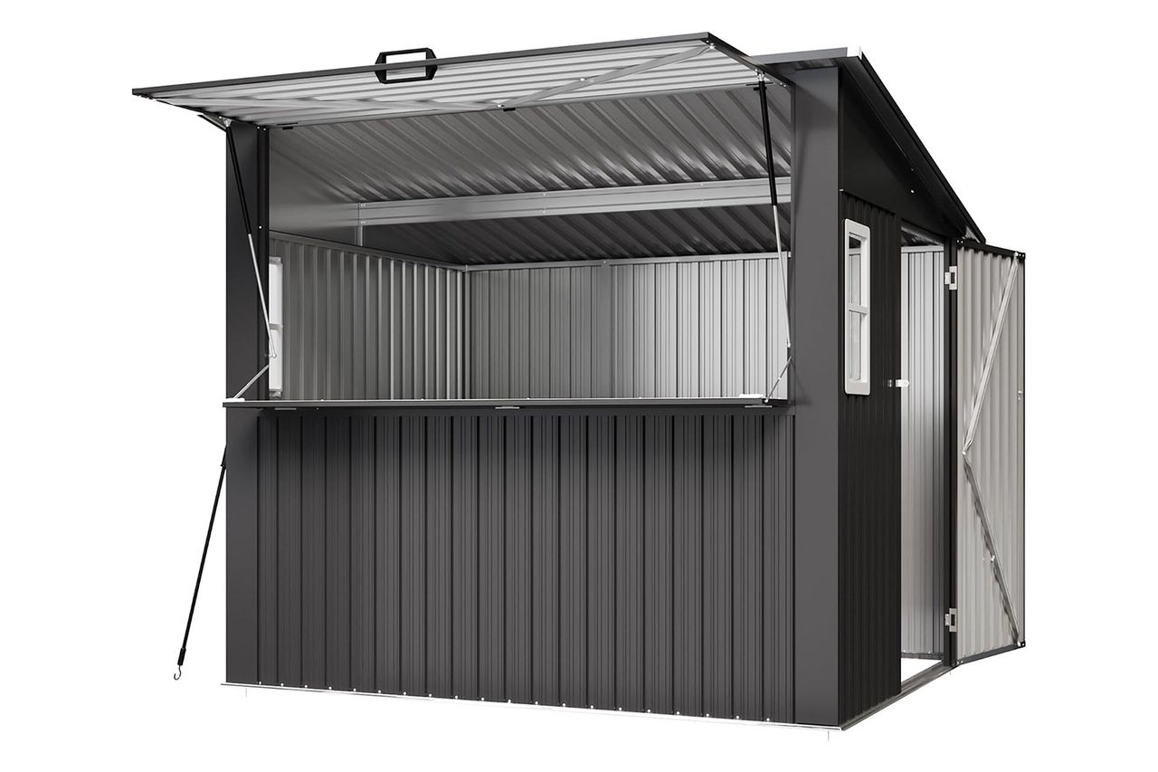 Aoxun 8x7 ft Outdoor Bar Shed Credit: Amazon