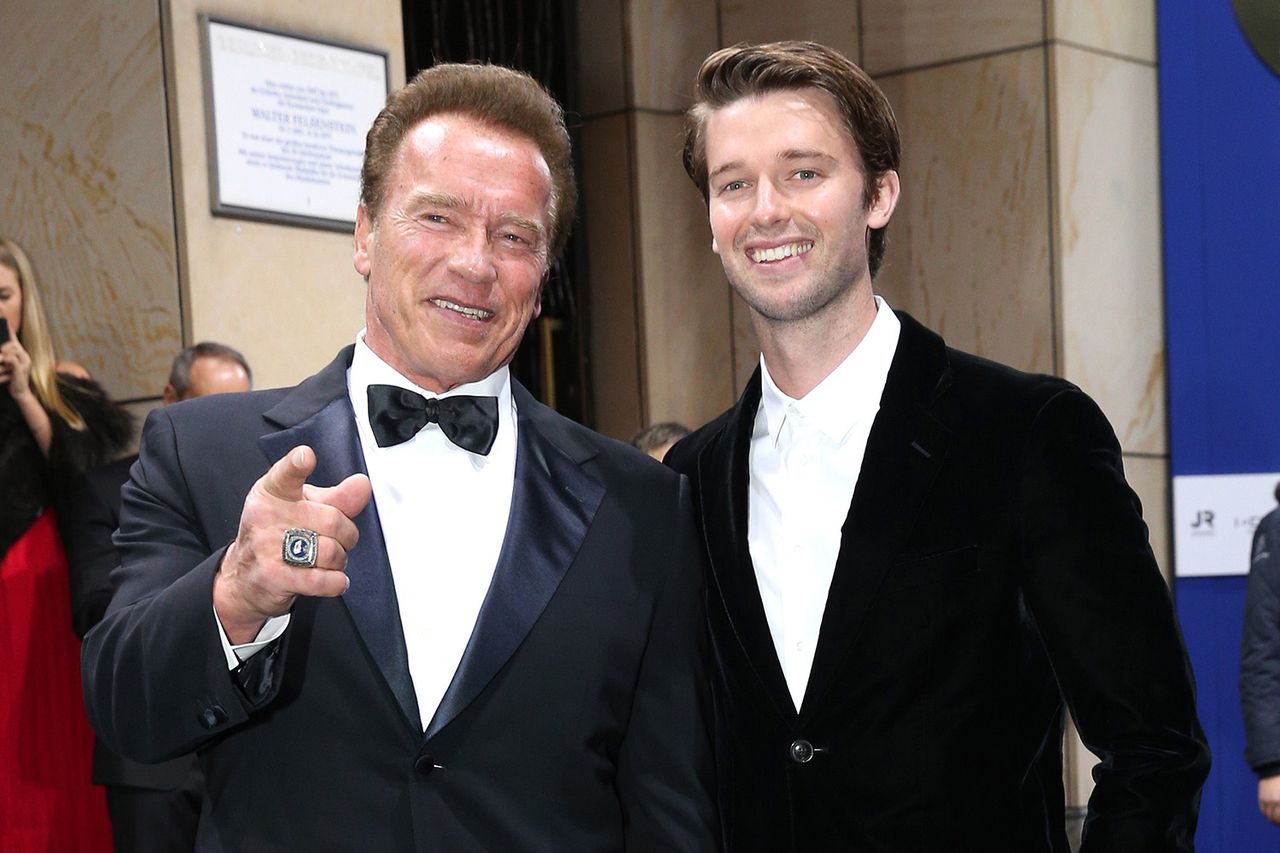 Arnold Schwarzenegger and his son Patrick Schwarzenegger during the GQ Men of the year Award 2017 Arnold Schwarzenegger and Patrick SchwarzeneggerCredit: Gisela Schober/Getty Images