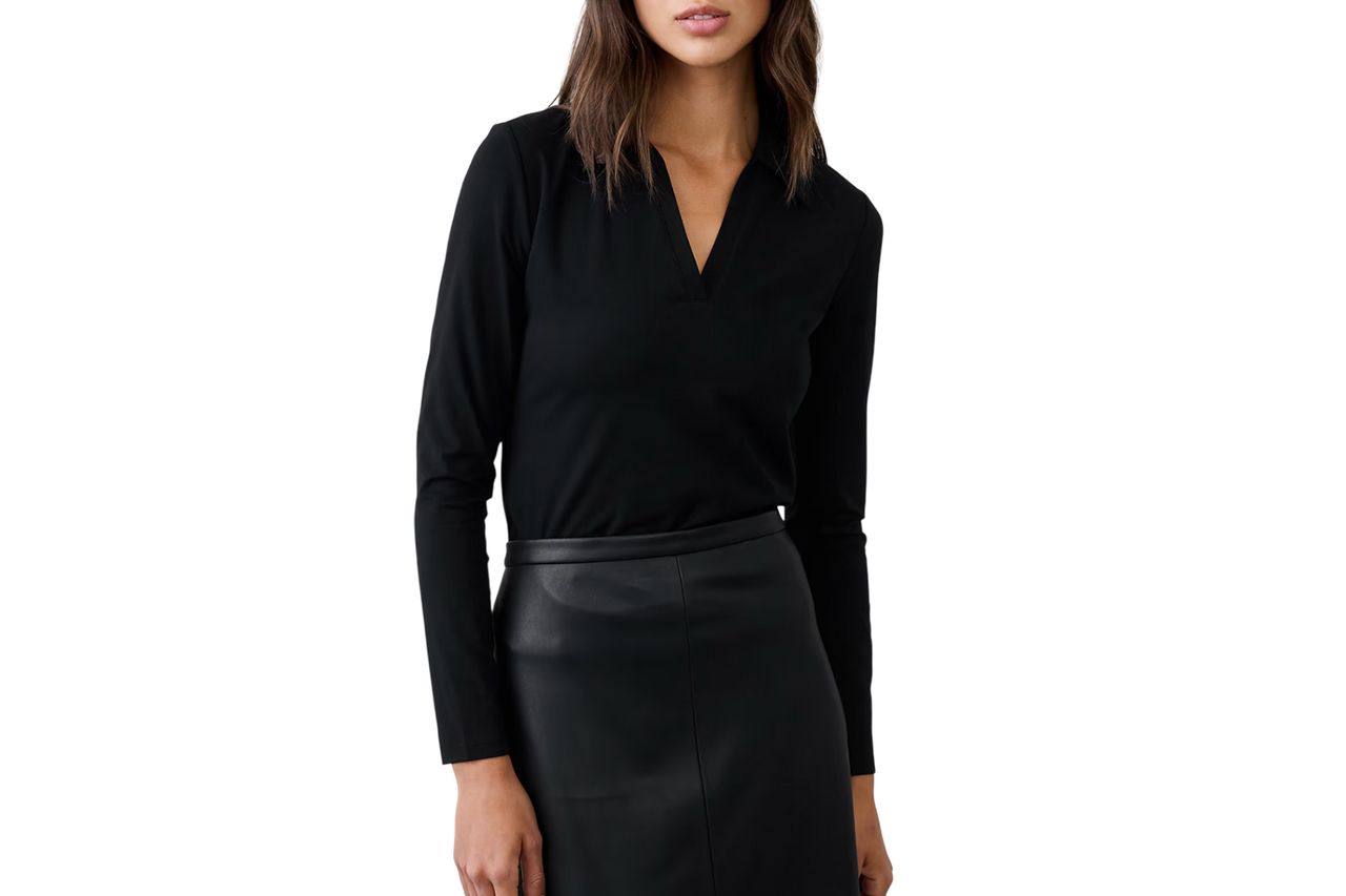 Banana Republic Factory Soft Stretch Polo Top Credit: Banana Republic Factory
