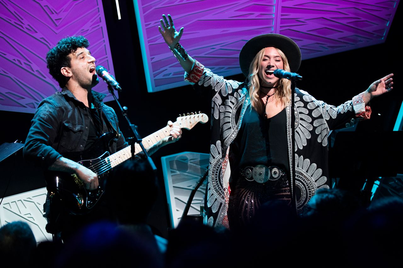 Mark Ballas and BC Jean perform during Today Tix Live 5-Year Anniversary celebration to benefit Dramatists Guild Foundation at National Sawdust on September 24, 2018 in New York City. Mark Ballas and BC Jean on September 24, 2018 in New York CityCredit: Jenny Anderson/Getty