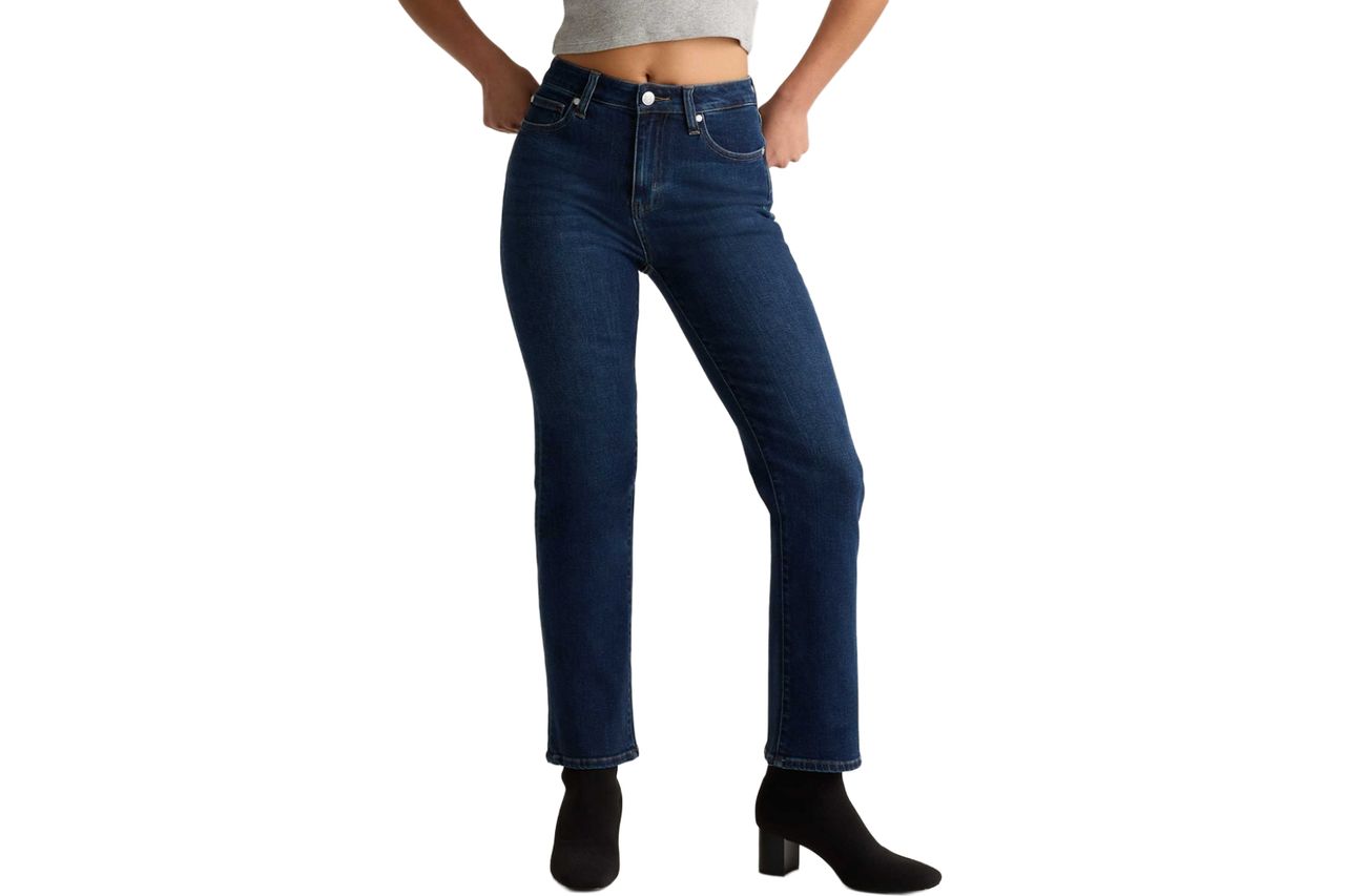 Bella Stretch Straight Jeans Credit: Quince