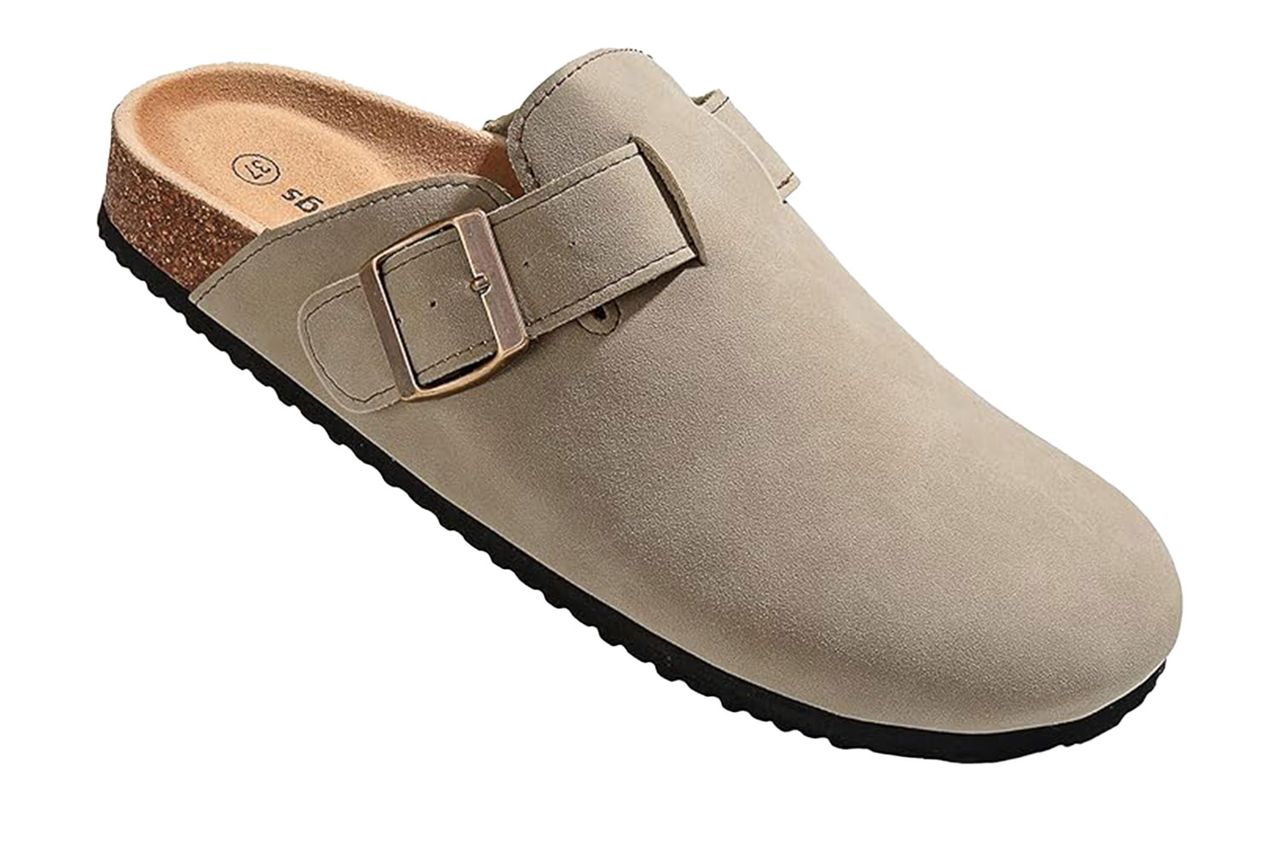 bulliant Mules Clogs-Memory Foam Cushioned Cork Footbed-Fleece Lined Credit: Amazon