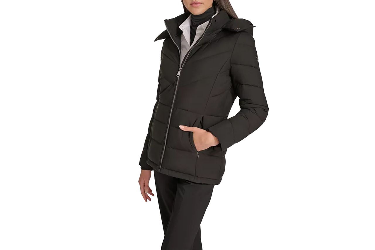 Calvin Klein Short Zip Front Puffer Jacket Credit: Macy's