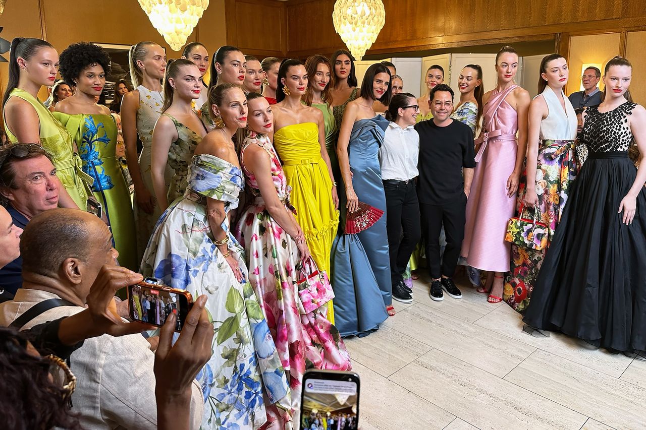 Guest at the show Models with Cyril Verdavainne at the Verdavainne show.Credit: Sophie Mannes for the Tom Coughlin Jay Fund