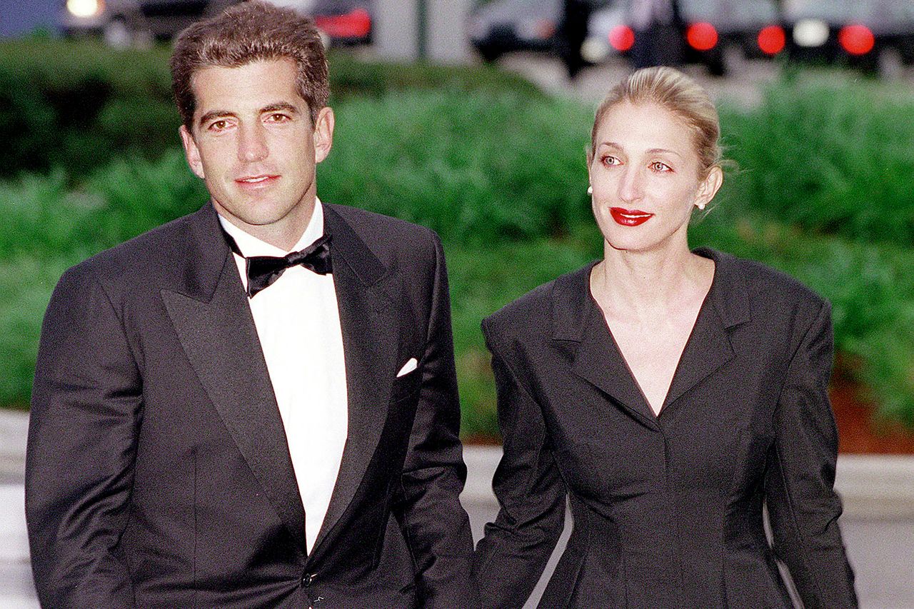 John F. Kennedy, Jr. and his wife Carolyn Bessette Kennedy at the annual John F. Kennedy Library Foundation dinner and Profiles in Courage awards on May 23, 1999 in Boston, MA. John F. Kennedy, Jr. and Carolyn Bessette Kennedy in Boston on May 23, 1999Credit: Justin Ide/Newsmakers via Getty