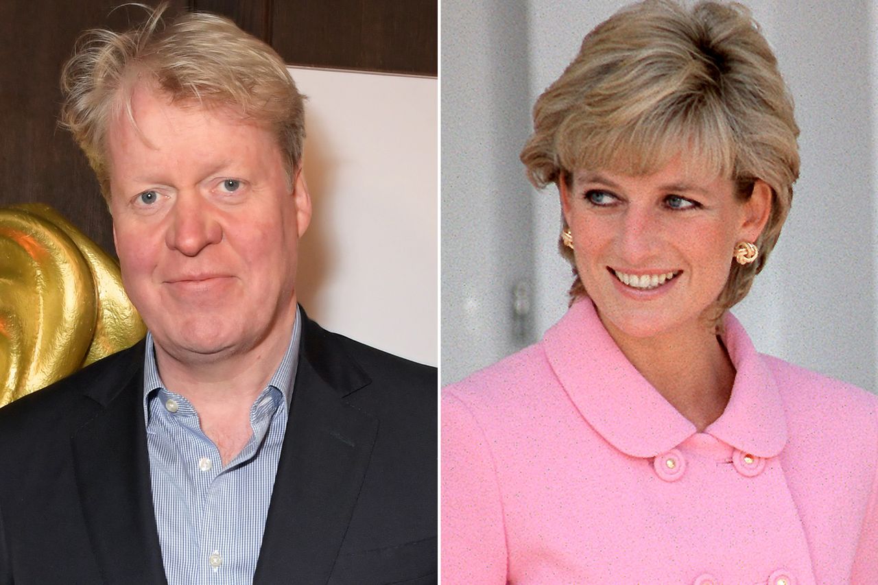 Charles Spencer attends the UK premiere of “Dancing At The Vatican” on Feb. 5, 2020, in London. ; Princess Diana in Argentina.Credit: Tim Graham Photo Library/Getty