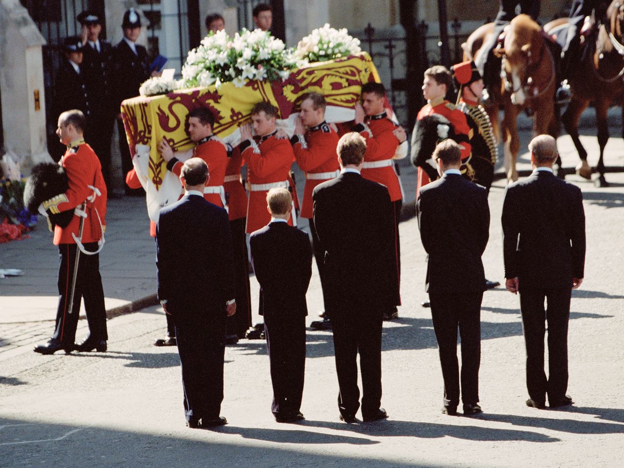 The funeral of Diana, Princess of Wales at Westminster Abbey in London on Sept. 6, 1997.Credit: Colin Davey/Getty