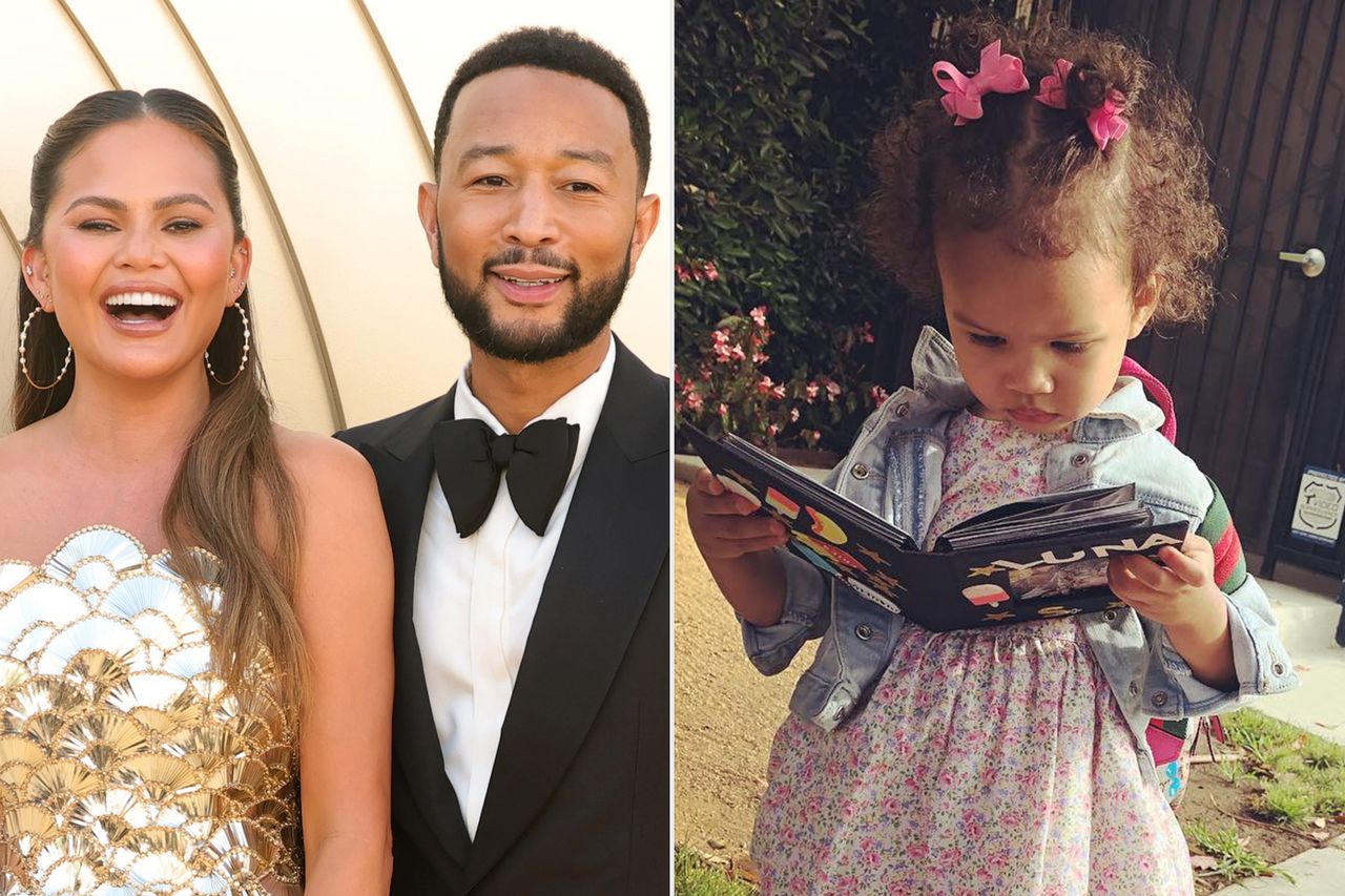 Chrissy Teigen and John Legend attend the Gold House 4th Annual Gold Gala; Chrissy Teigen and John Legend's daughter Luna in August 2018 Chrissy Teigen and John Legend attend the Gold House 4th Annual Gold Gala; Chrissy Teigen and John Legend’s daughter Luna in August 2018Credit: Kevin Winter/Getty; Chrissy Teigen/Instagram