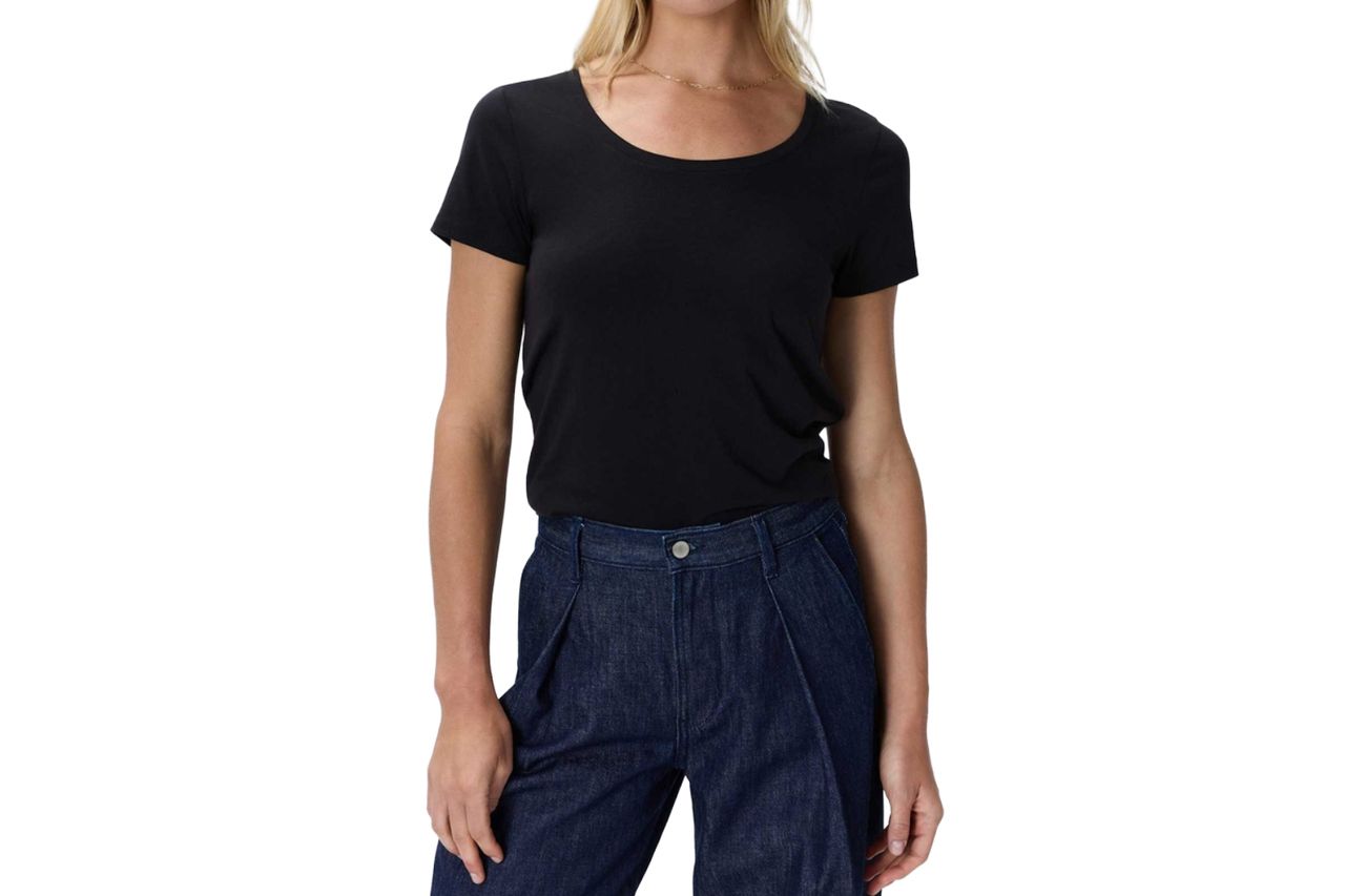 Cotton Modal Scoop Neck Tee Credit: Quince