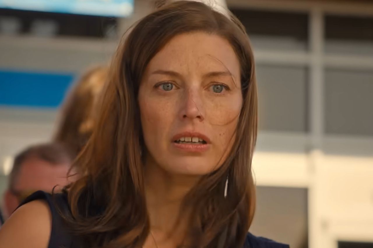 Jessica Paré in 'Crew Girl'. Jessica Paré in ‘Crew Girl’.Credit: Netflix/YouTube