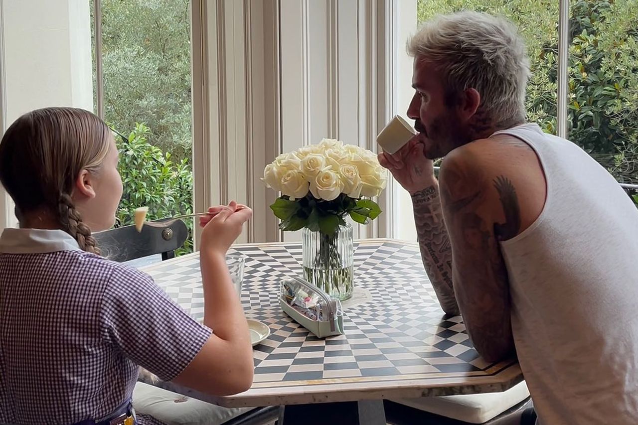 David Beckham and his daughter Harper in September 2021. David Beckham and his daughter Harper in September 2021.Credit: David Beckham/Instagram