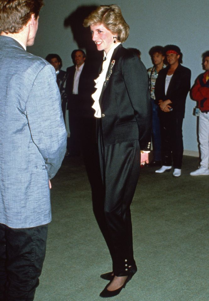 Princess Diana talks to Bryan Adams during a gala at the Expo 86 Theatre in Vancouver, Canada, on May 3, 1986Credit: Anwar Hussein/Getty Images