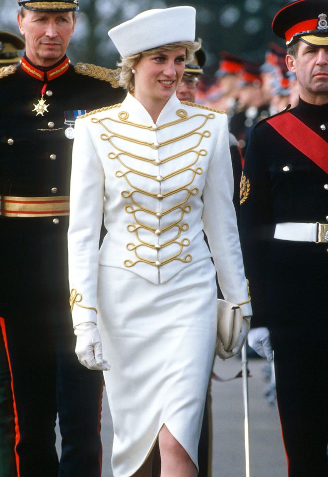 Princess Diana attends the Royal Military Academy Sandhurst in Sandhurst, United Kingdom, on April 10, 1987Credit: Anwar Hussein/Getty Images