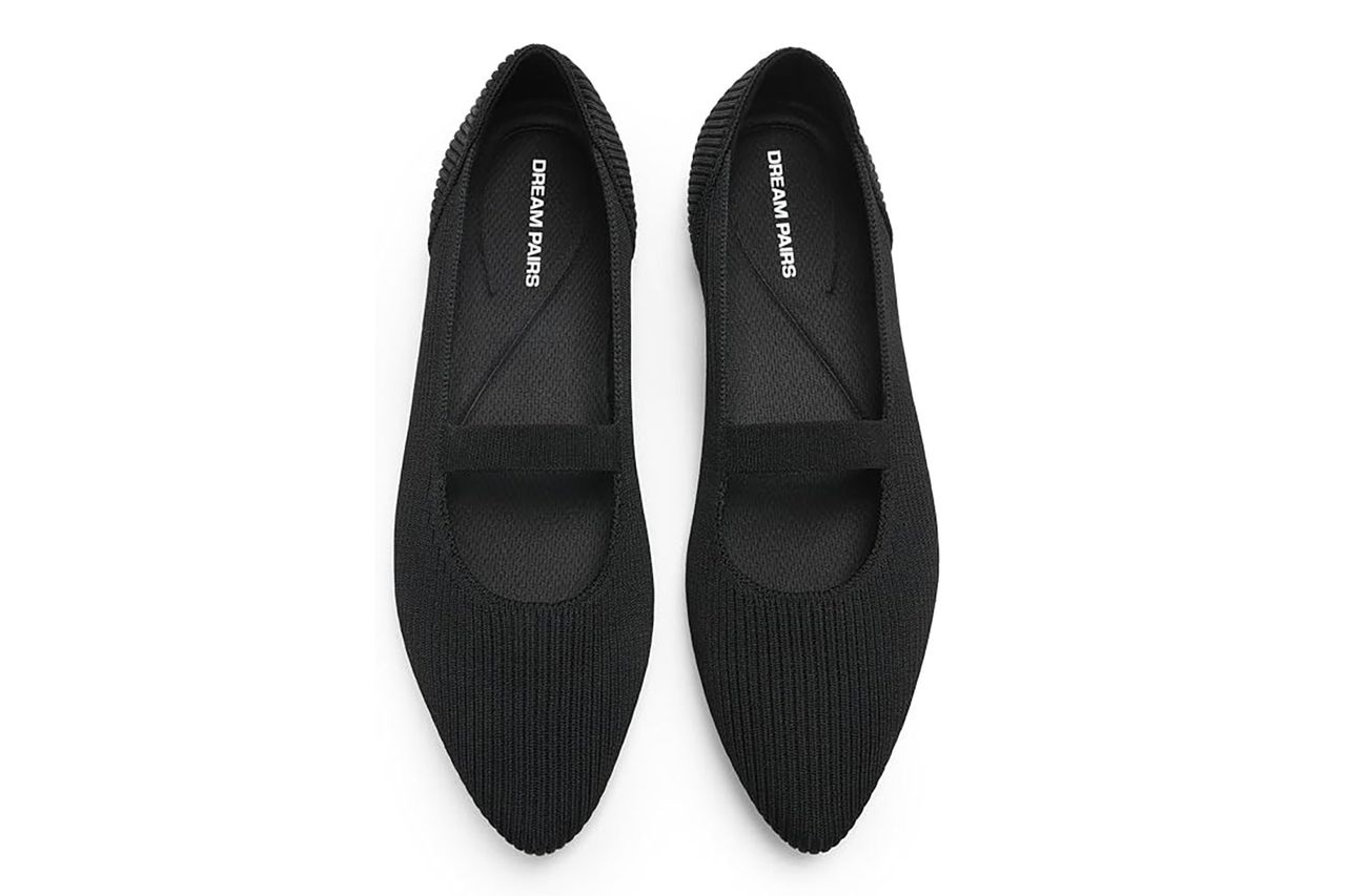 DREAM PAIRS Women's Pointed Toe Dressy Mary Jane Flats Credit: Amazon